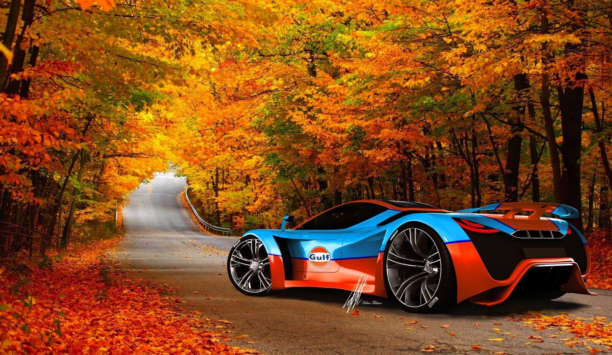 upercar road autumn