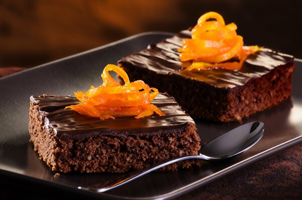 Orange et chocolat pour les natures romantiques