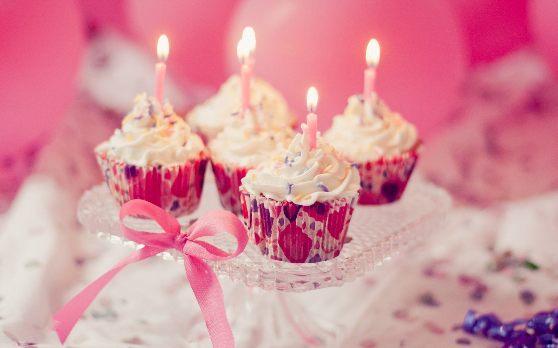 food sweet cake cupcake cupcakes candles candle pink holiday background cake wallpaper widescreen fullscreen widescreen widescreen