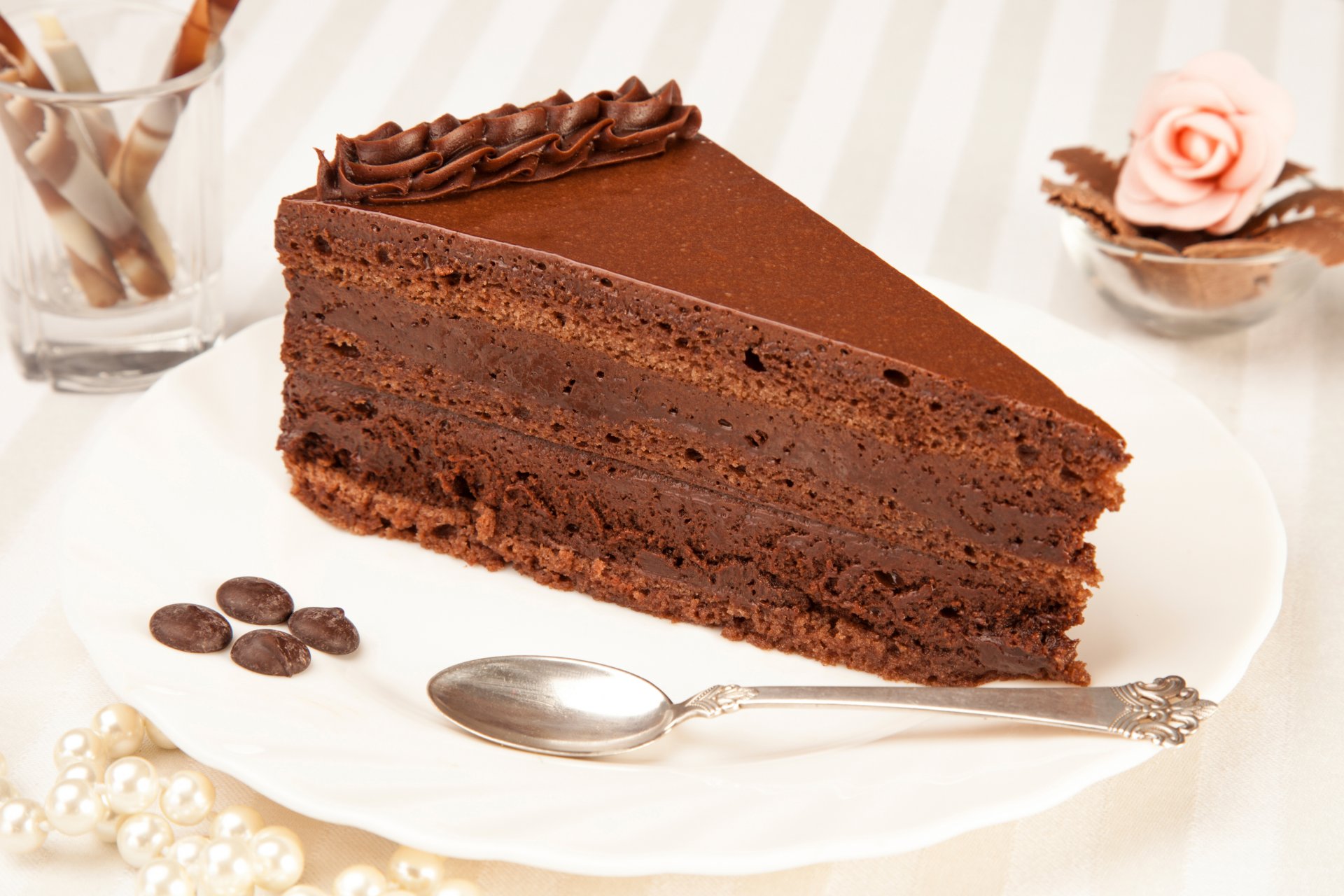 cake slice cake chocolate cream coffee grains plate spoon dessert sweet