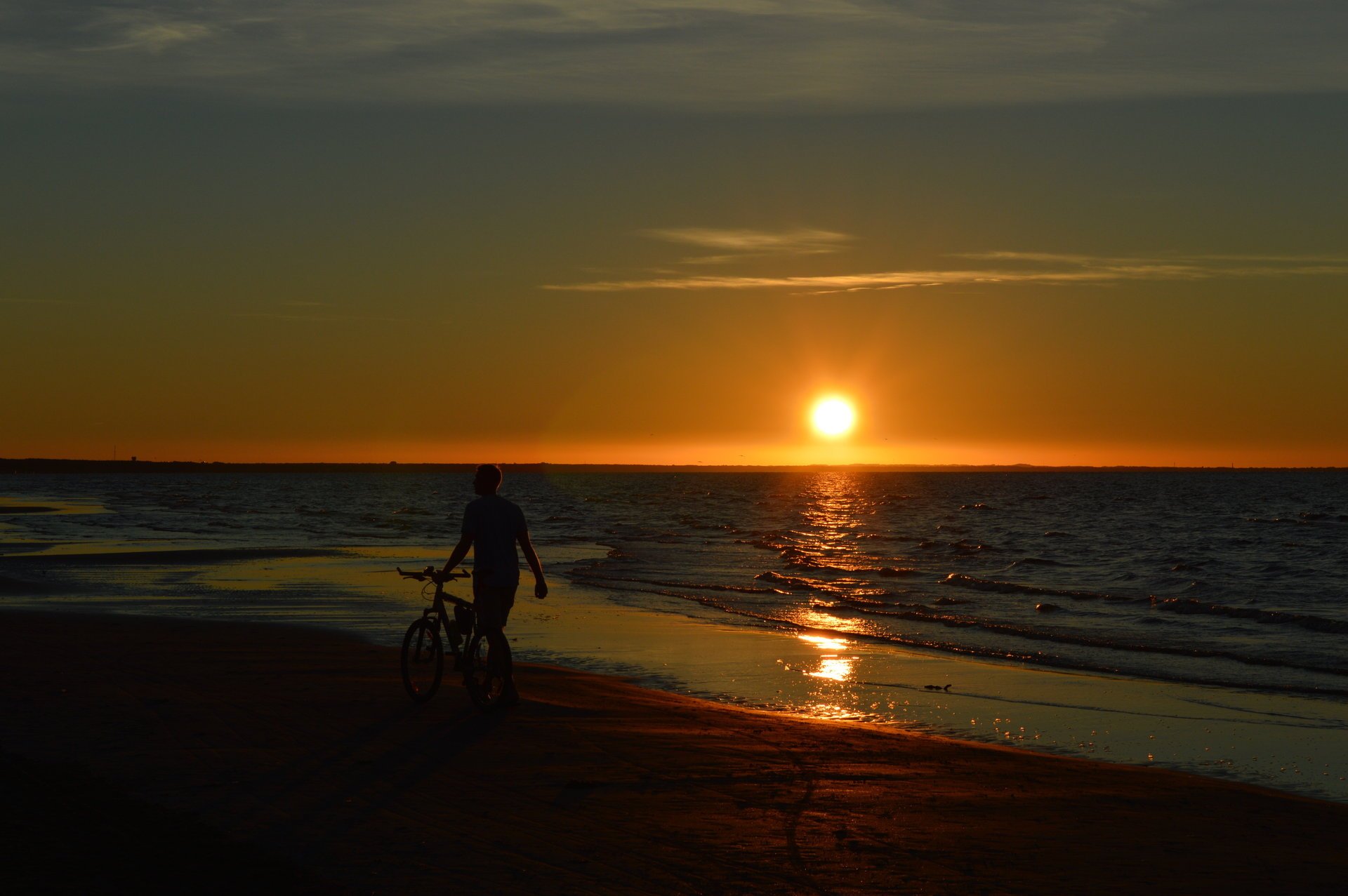 meer sommer sonnenuntergang