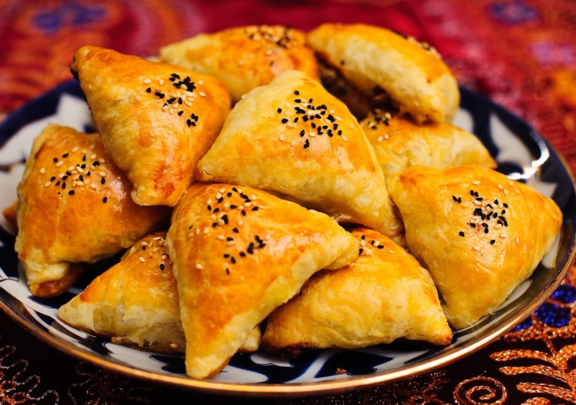 somsa samsa samosa ouzbek farine nourriture pâte ouzbékistan viande cuisine