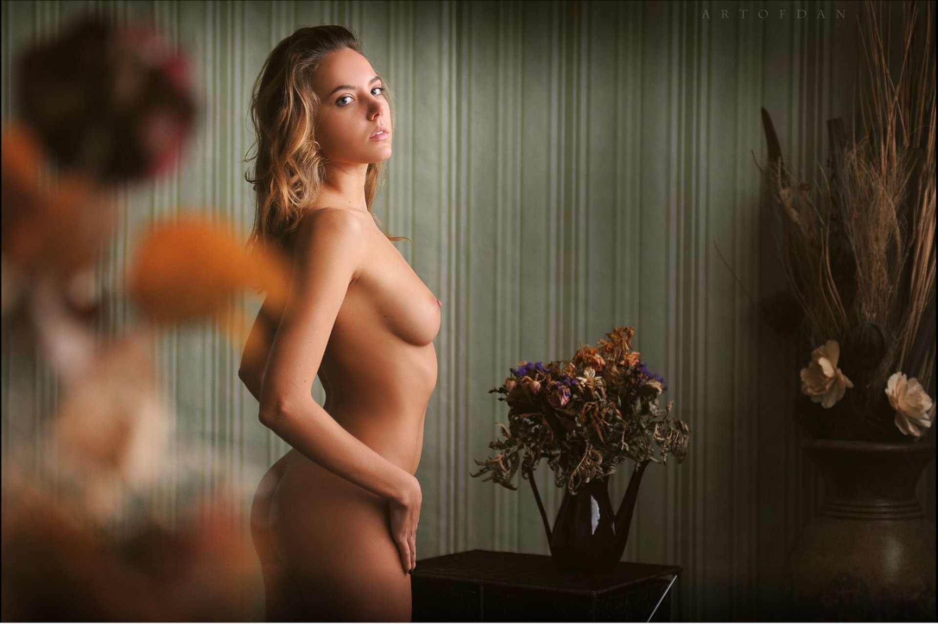 artofdan katya clover girl bouquet ass room beautiful