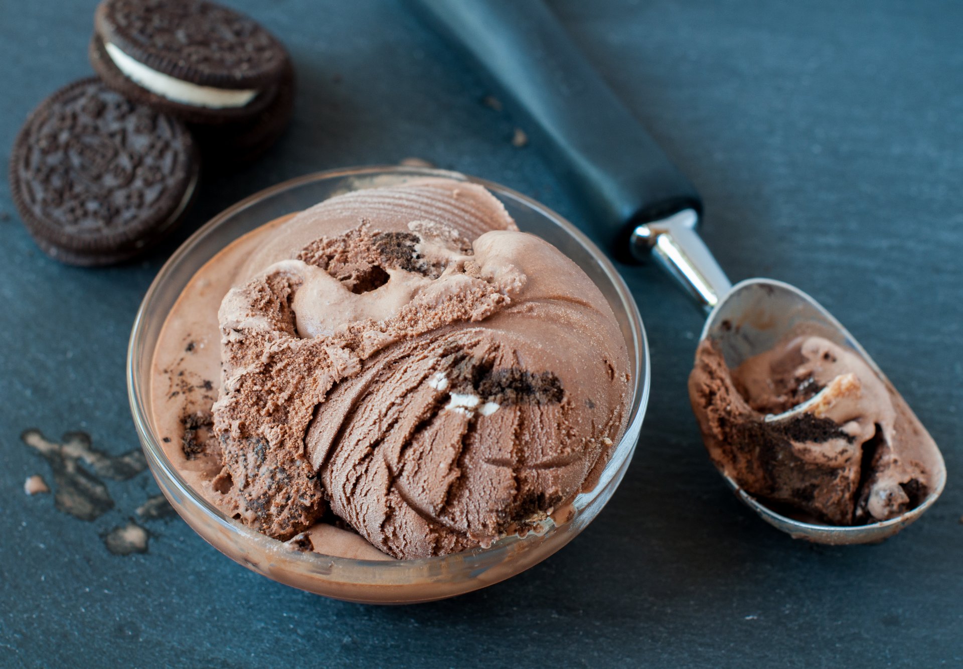 comida postre dulce helado chocolate galletas