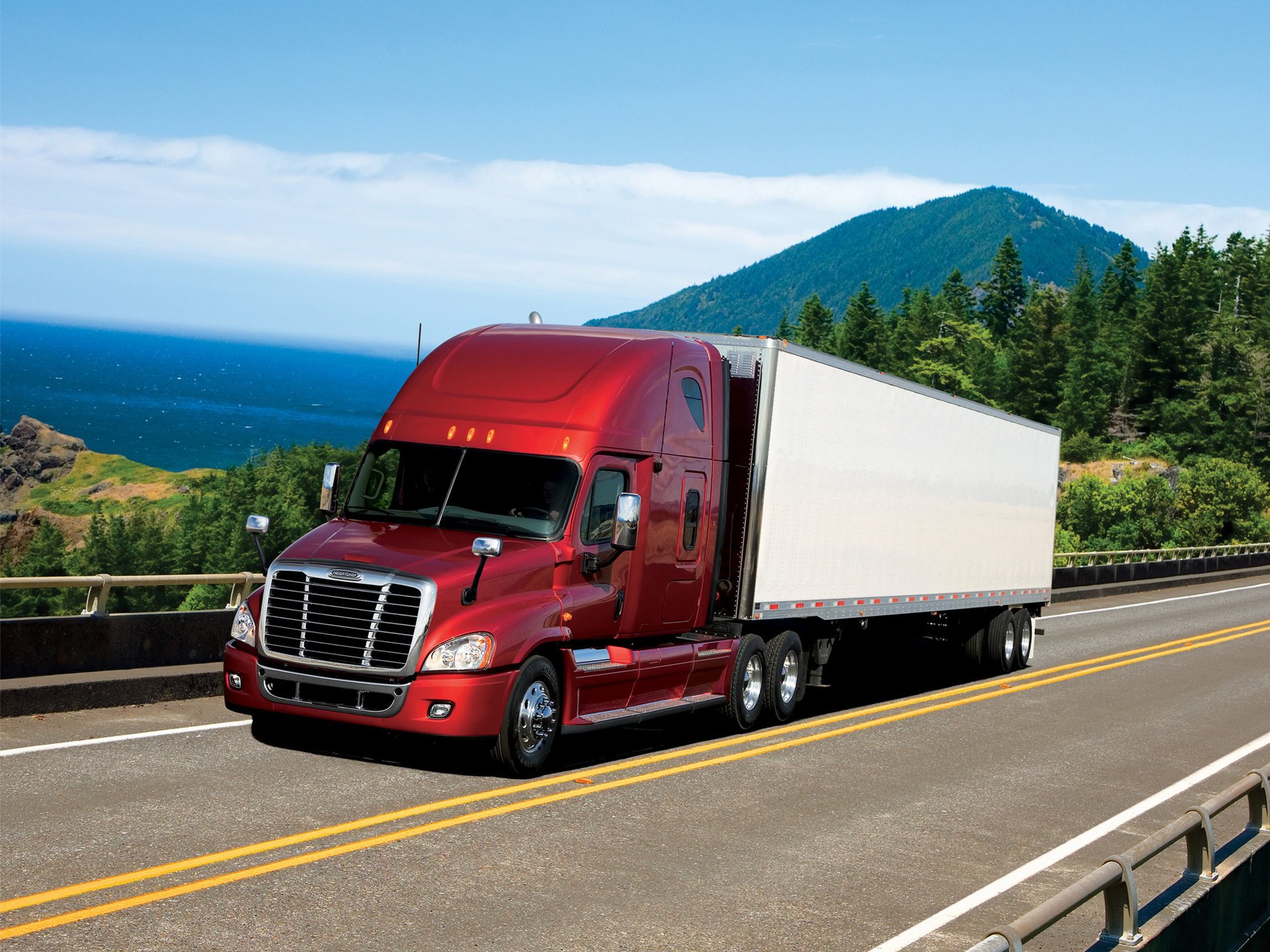 freightliner lkw traktor straße lastwagen usa geschwindigkeit spur