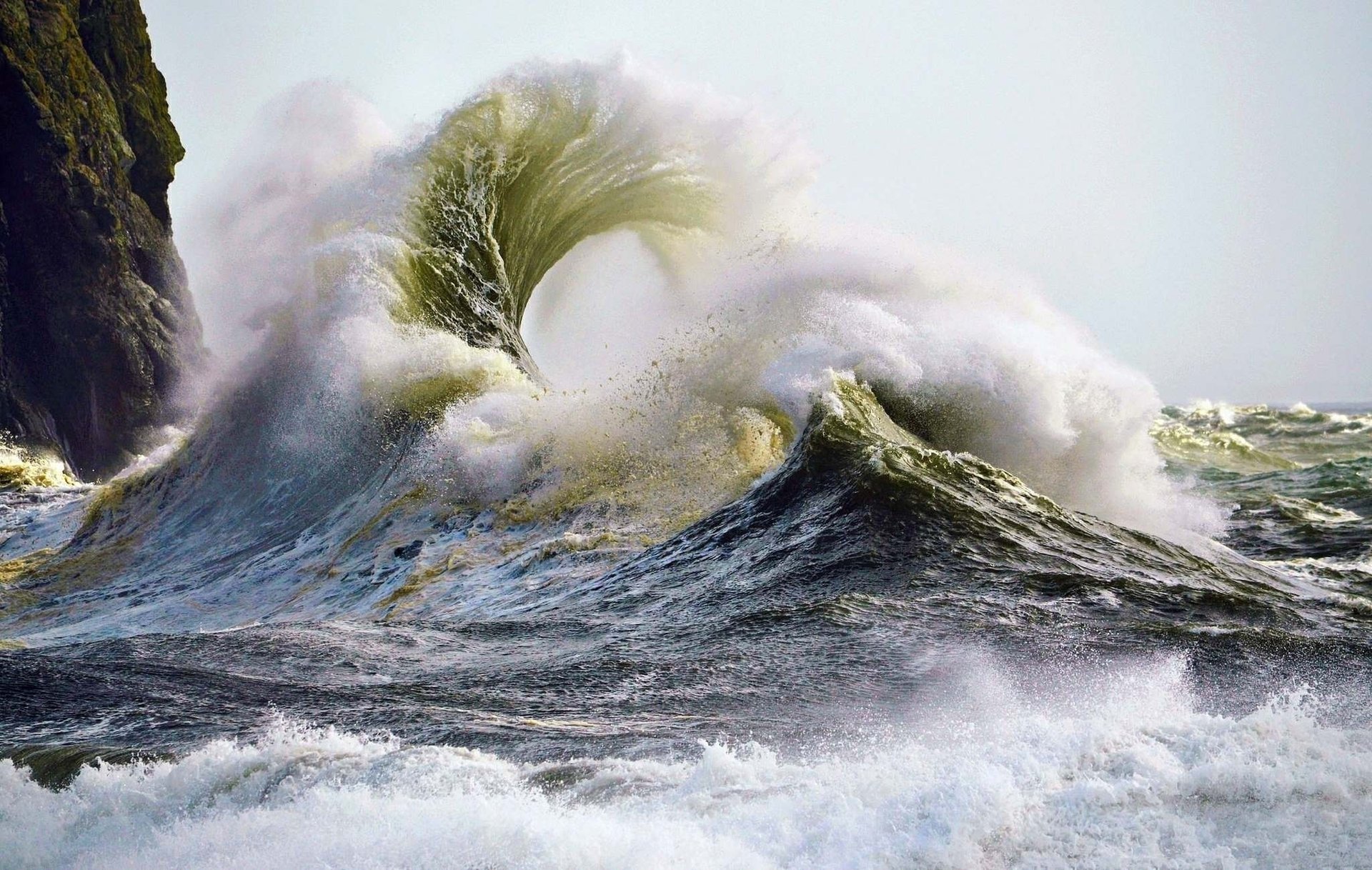 naturaleza mar rocas olas agua salpicaduras hermoso