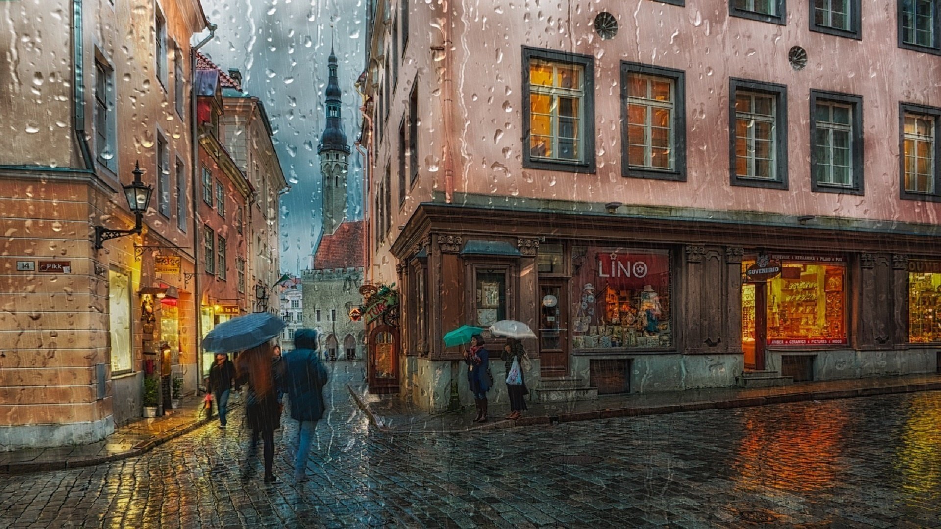 tallinn rainy evening eduard gorobets estonia