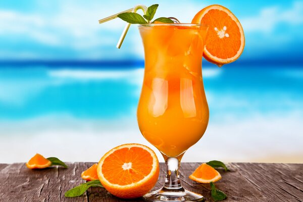 Fresh orange juice is a guarantee of health