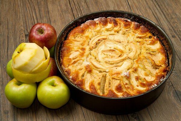 Pastel de manzana para hornear