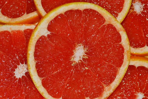 Red juicy citrus. Orange mood