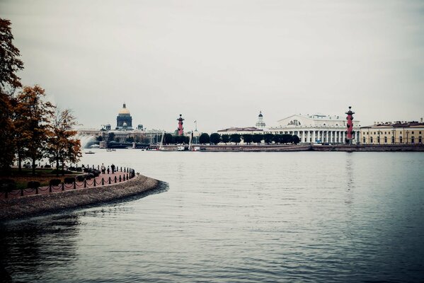 Ein Ort in St. Petersburg, wo sich die Pfeile befinden