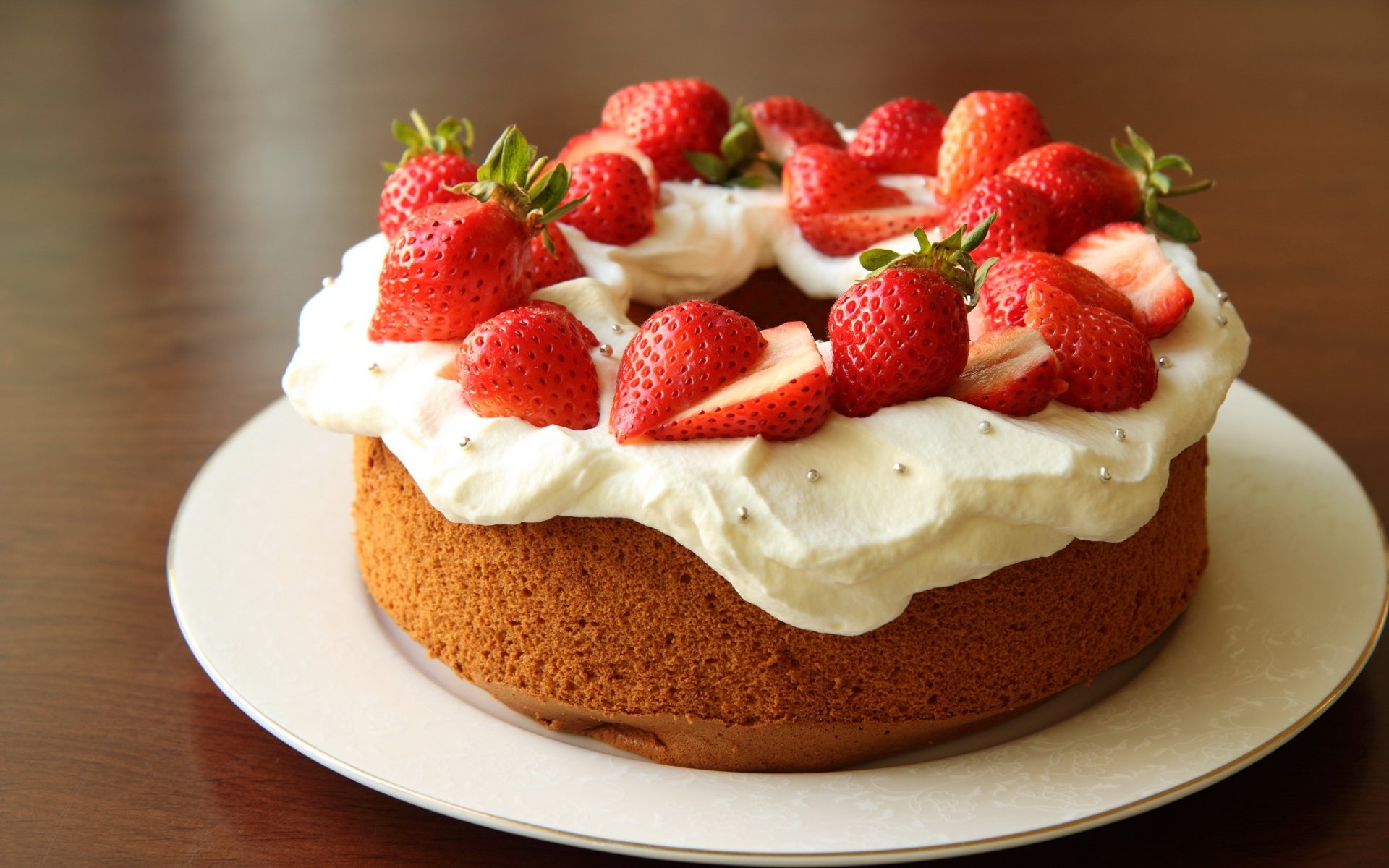 gâteau nourriture fraise