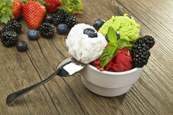 Juicy, berry still life in a white cup