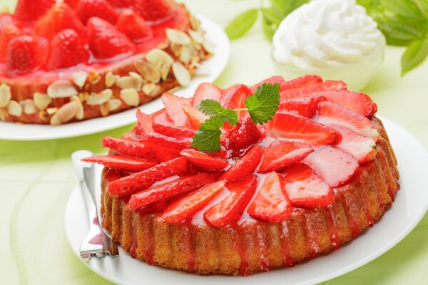 Le dessert aux fraises le plus tendre