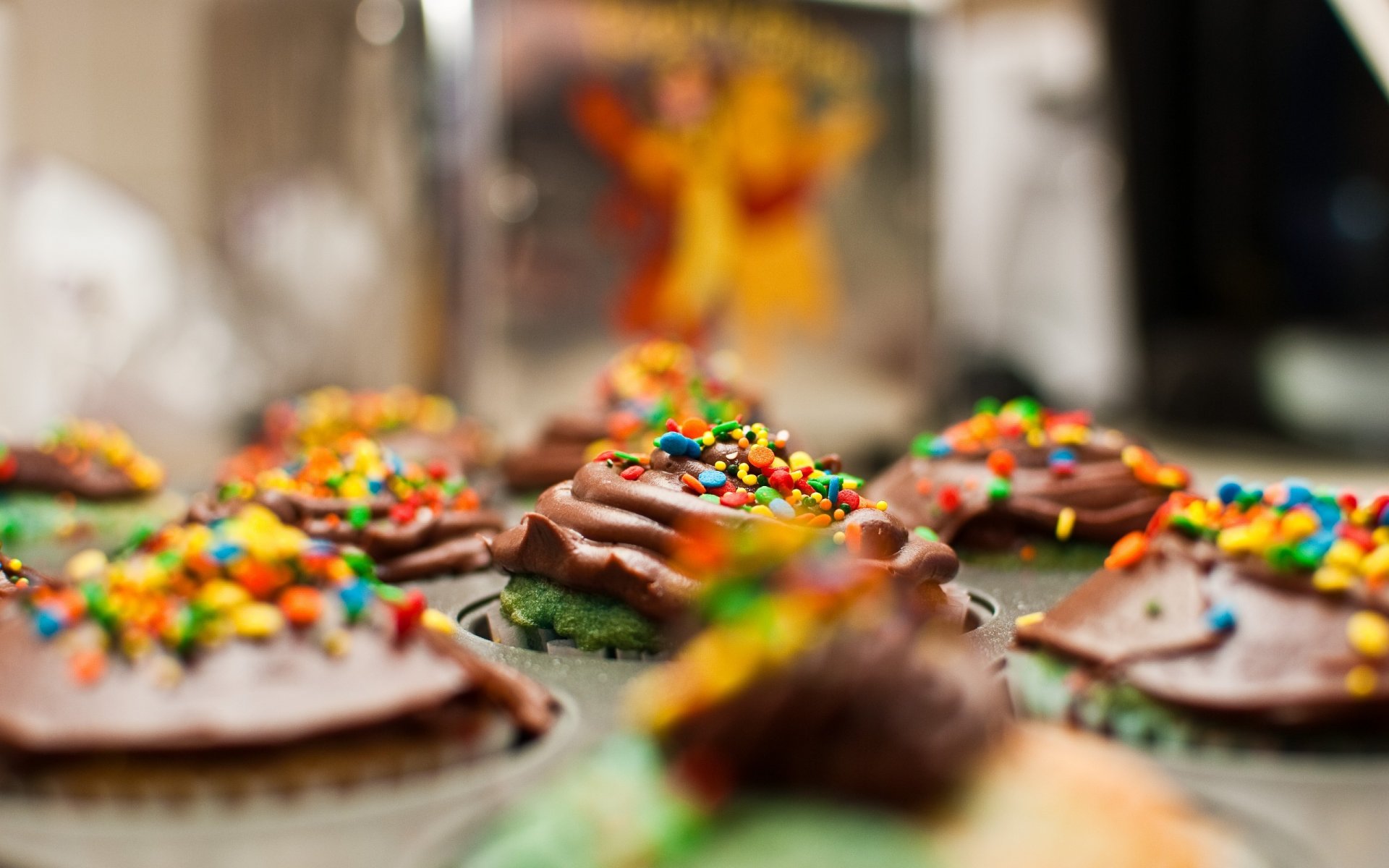 essen süß dessert gefärbt schokolade cupcake