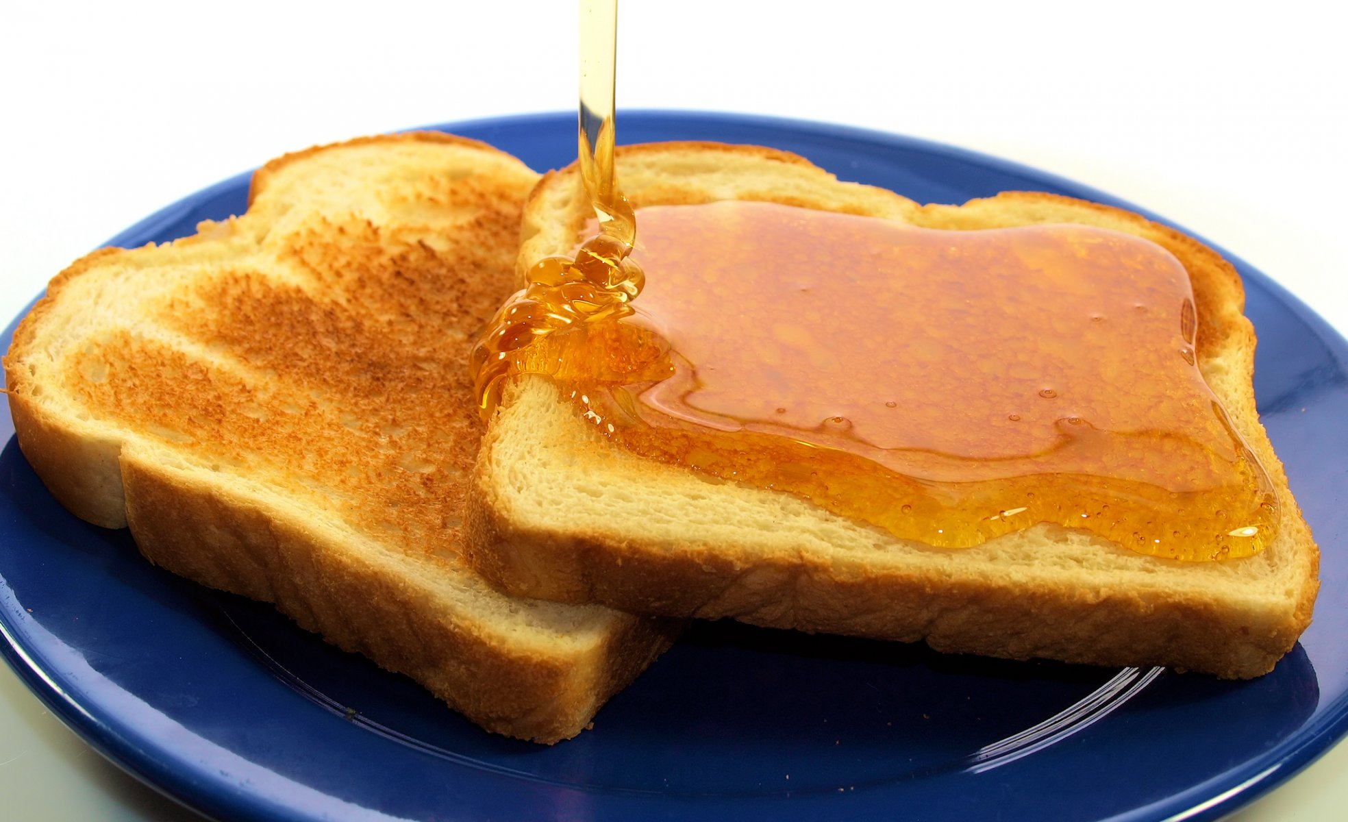 toast bread honey dish breakfast