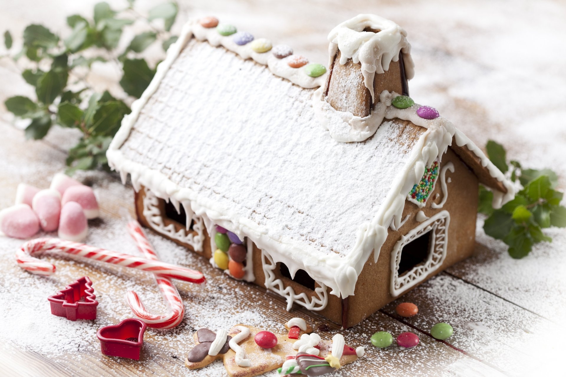 new year happy new year holiday christmas wallpaper christmas color christmas decoration scenery sweets gingerbread house