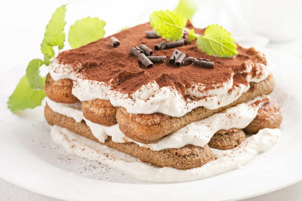 Cream dessert - tiramisu cake