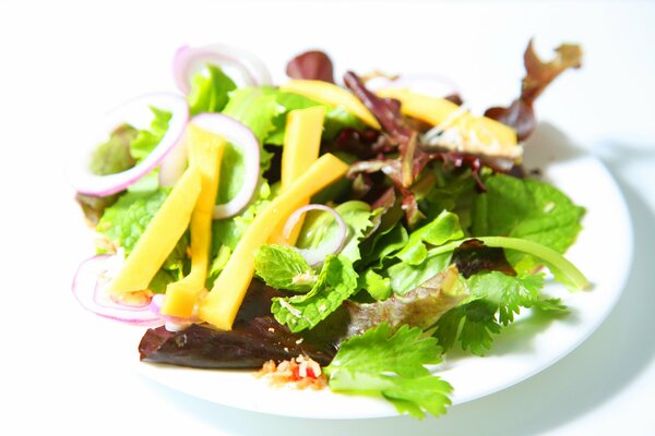 Einfacher Salat ist ein schöner Snack