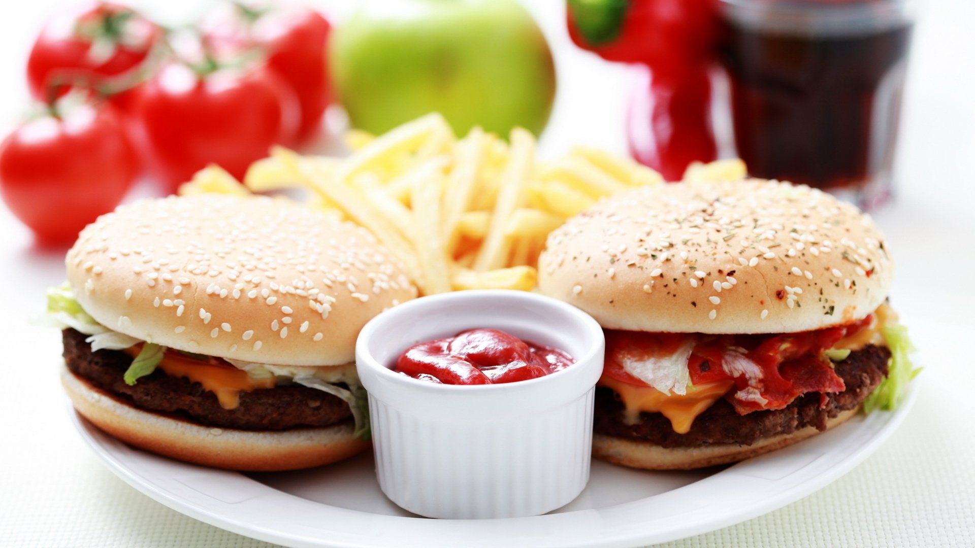 hamburgery sos frytki