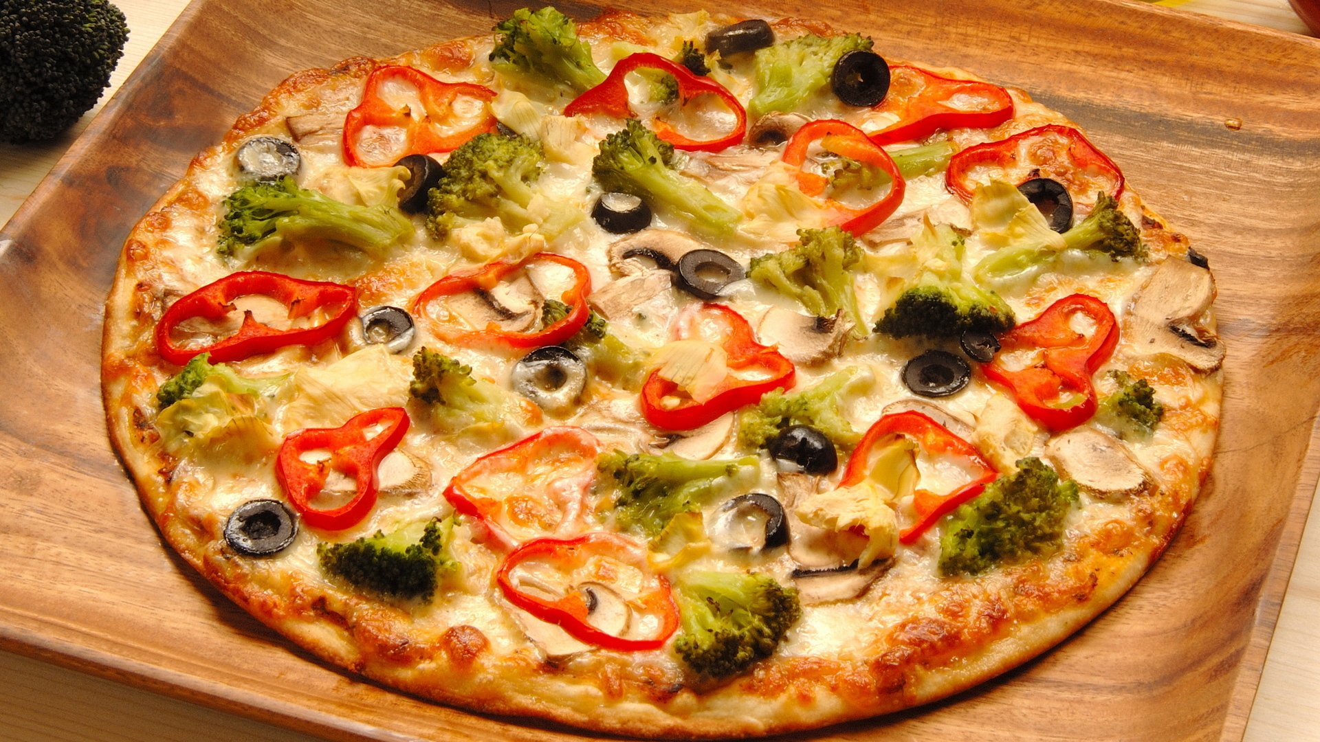 eins essen lecker befriedigend pizza grüns paprika oliven oliven sehr lecker essen