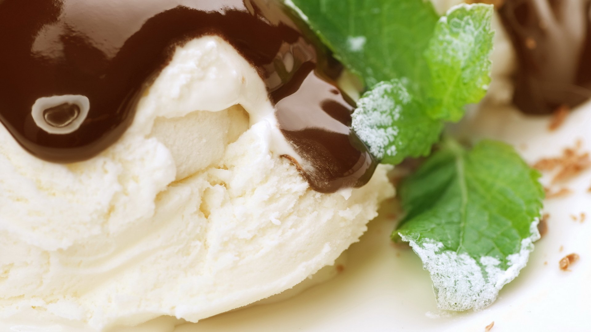 comida postre dulce helado crema chocolate menta alimentos 1920x1080