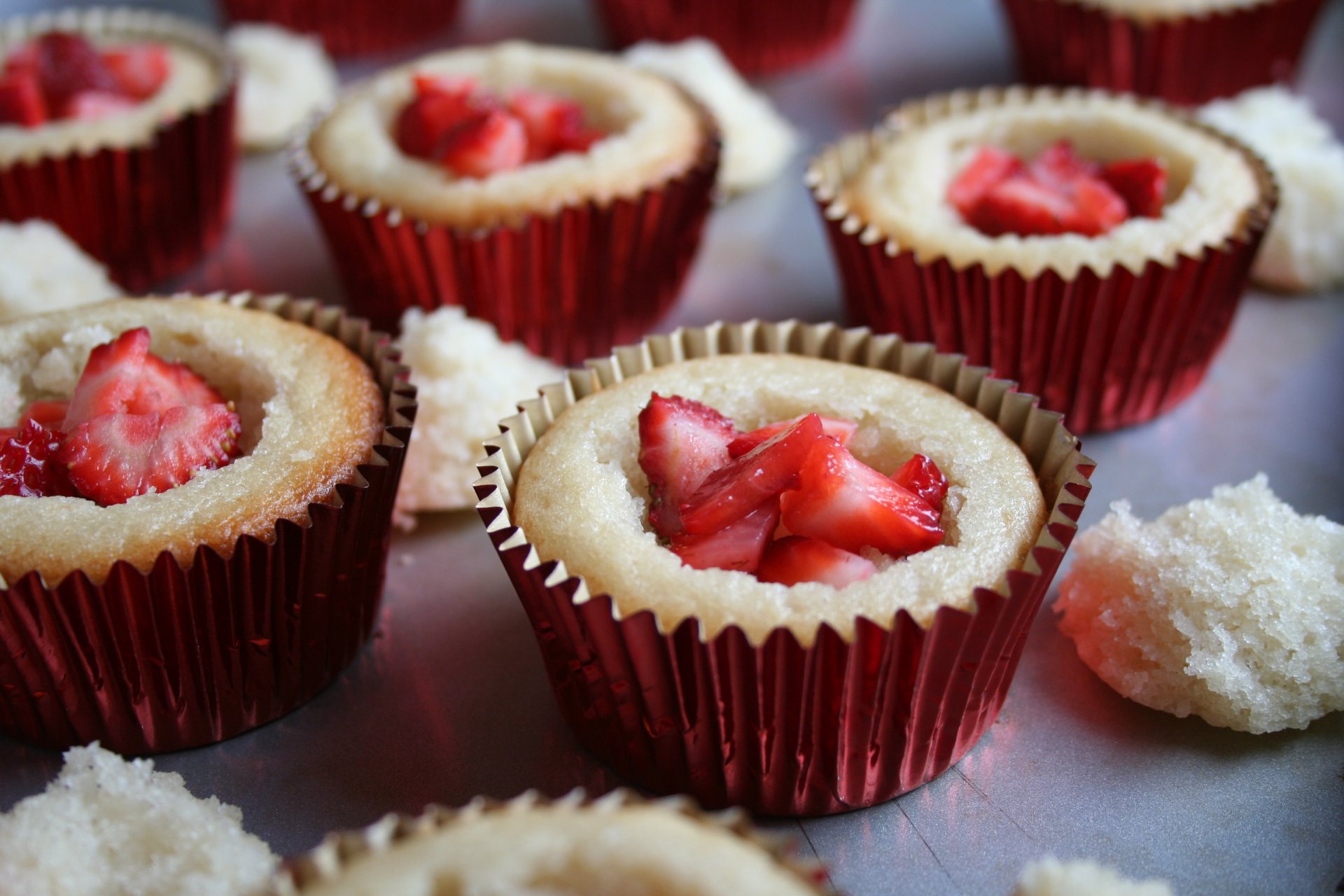 postre pasteles fresas