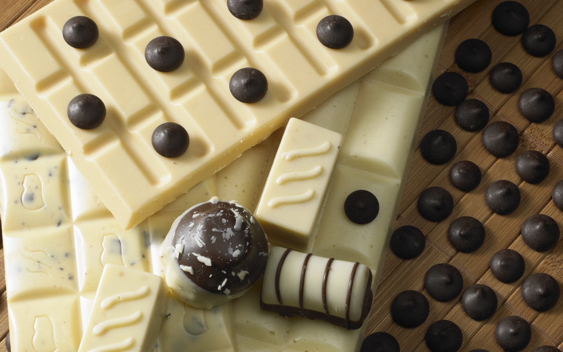 chocolat blanc foncé bonbons chocolat