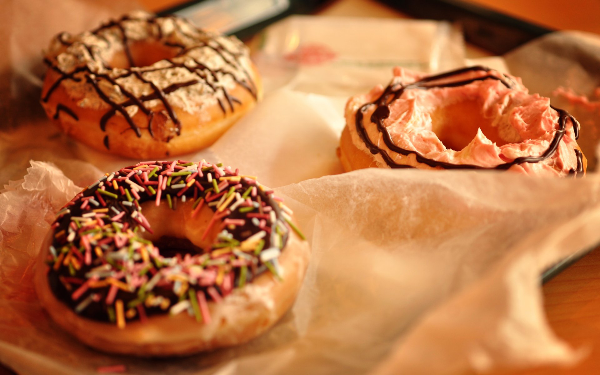 różne pączki jedzenie śniadanie jedzenie kruszonka krem czekolada muffin