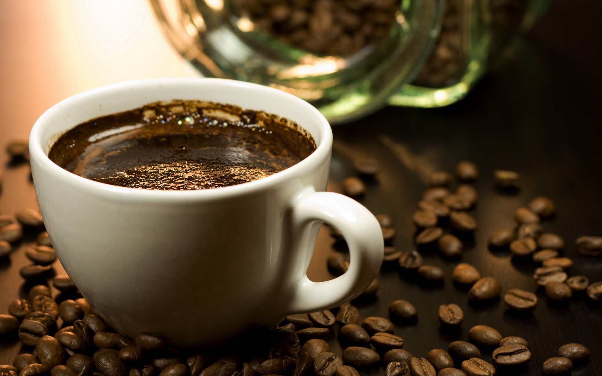 kaffee tasse kaffeebohnen
