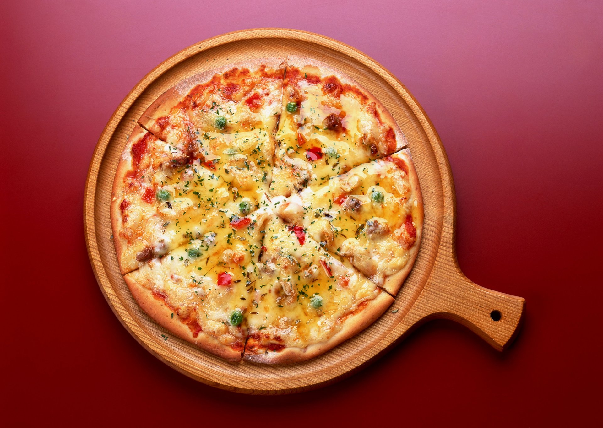 jedzenie pyszne pizza jedzenie czerwony tło
