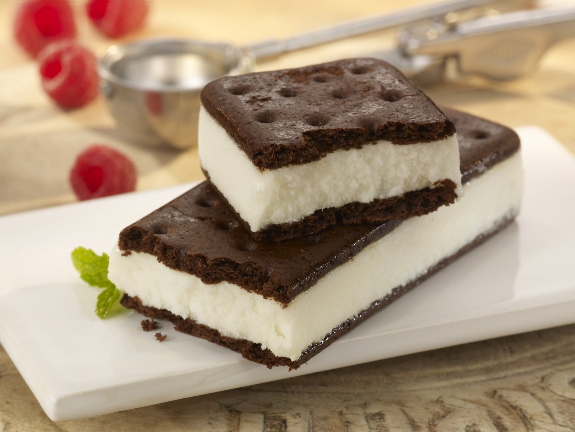 cibo dessert gelato panino delizioso