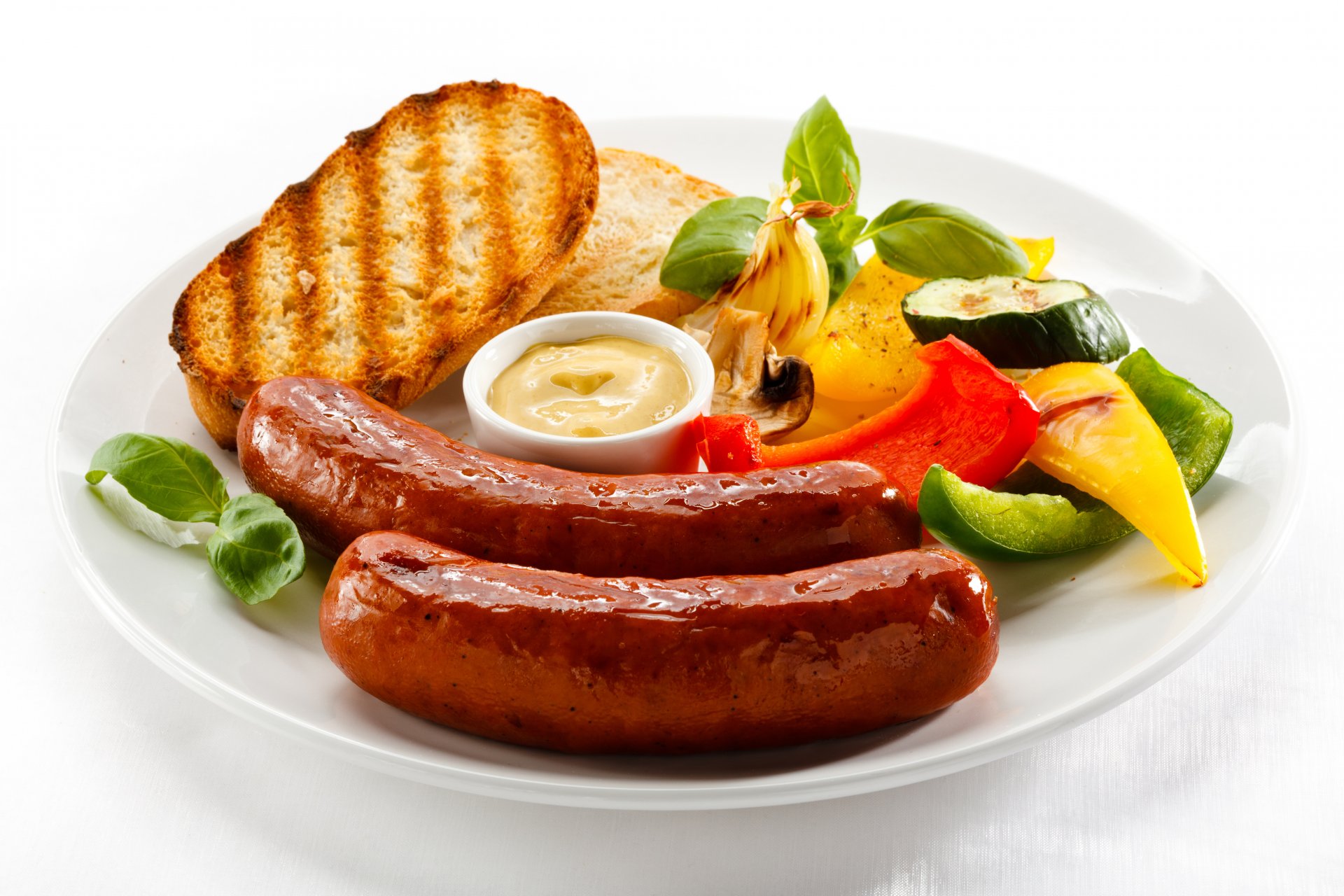 würstchen soße brot gemüse nahrung