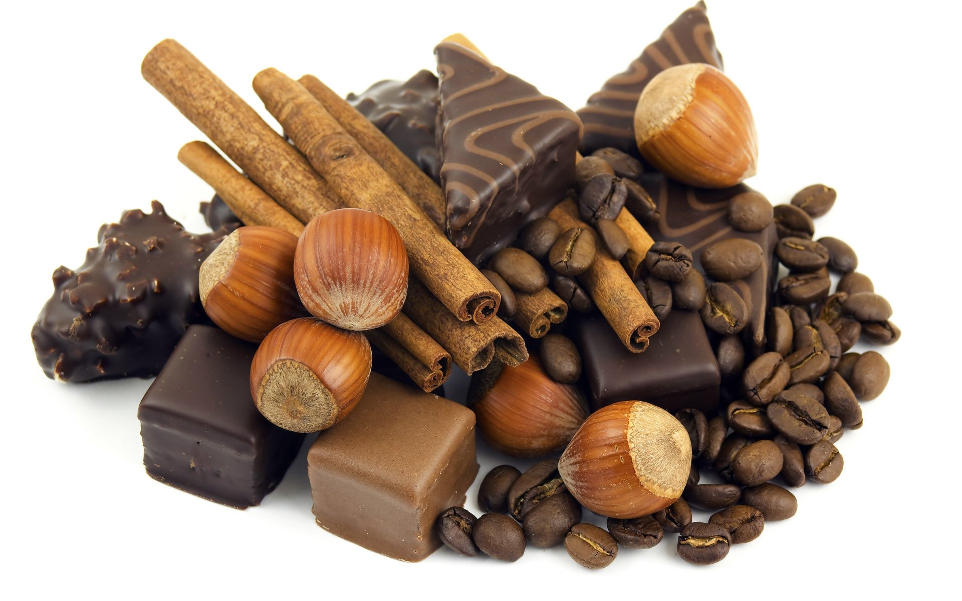 chocolate nuts delicious food