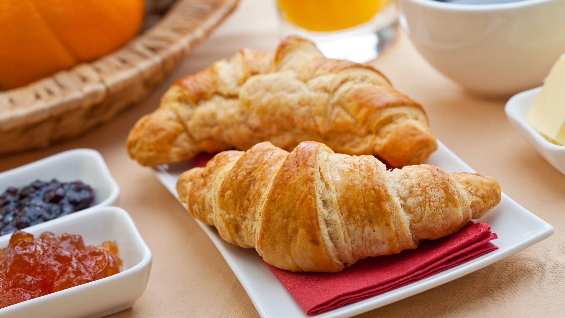 essen süß dessert bagel croissant marmelade essen 1920x1080