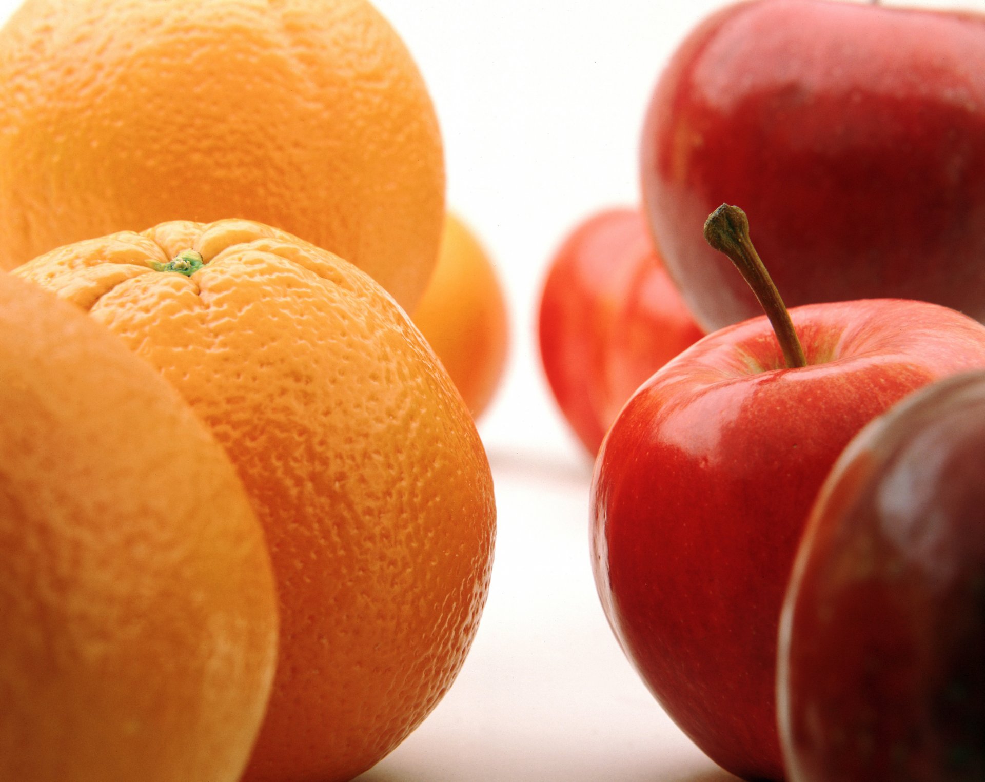 makro äpfel orangen