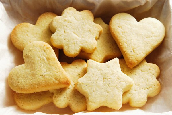 Galletas caseras de diferentes formas