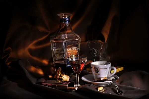 Guten Abend mit Cognac m Zigarre