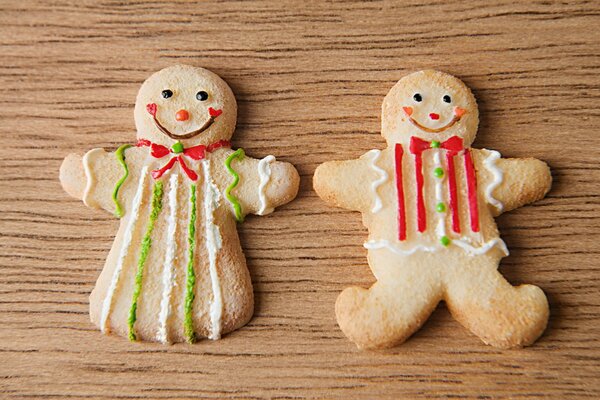 Uomini di pan di zenzero. Biscotti di Capodanno