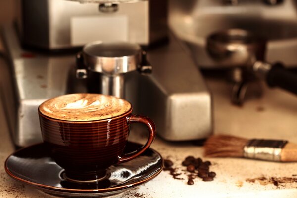 A cup of fragrant morning coffee