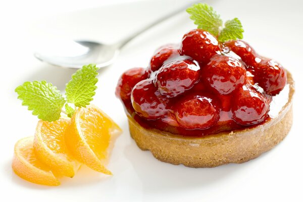 Raspberry jam cake