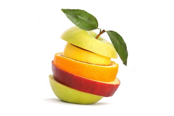 Photo for wallpaper. Sliced fruit