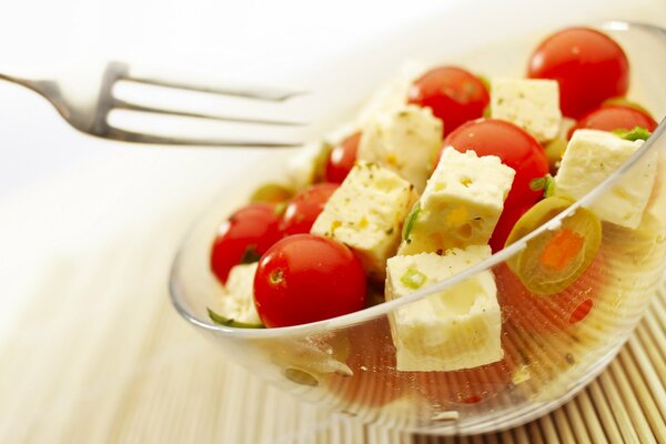 Queso y tomates