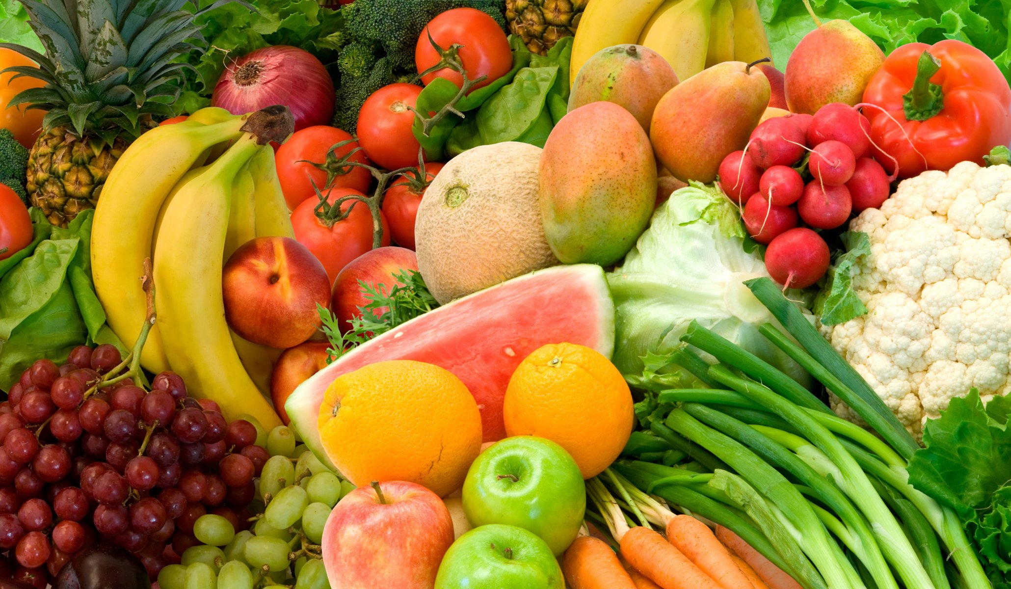 obst gemüse essen farben sommer