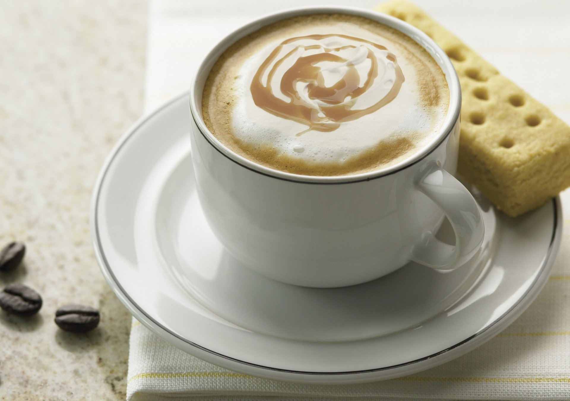 coffee mug cup saucer white cookie