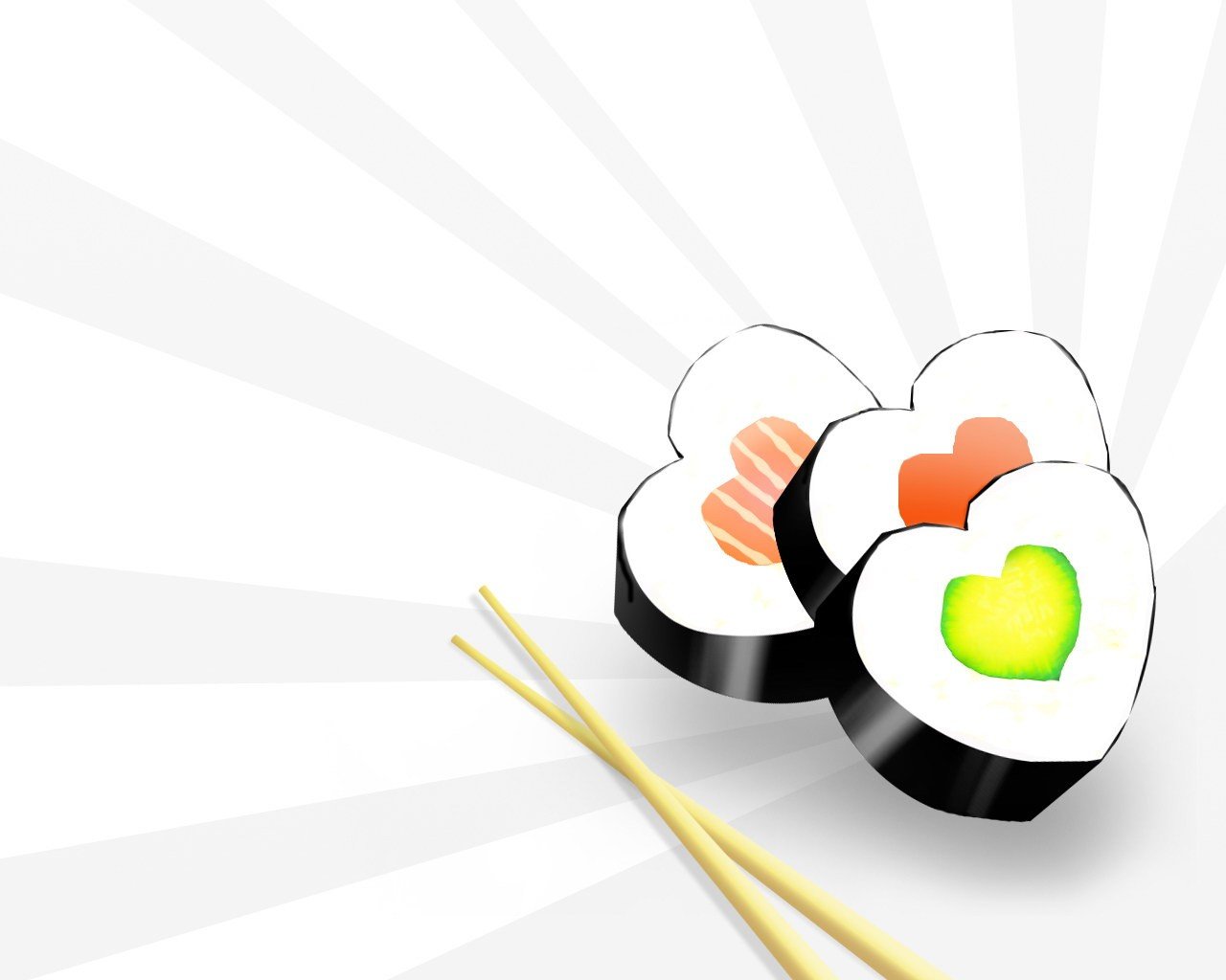 sushi bacchette minimalismo cibo