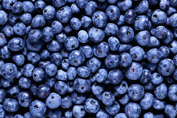 Vitamin background , blue blueberries