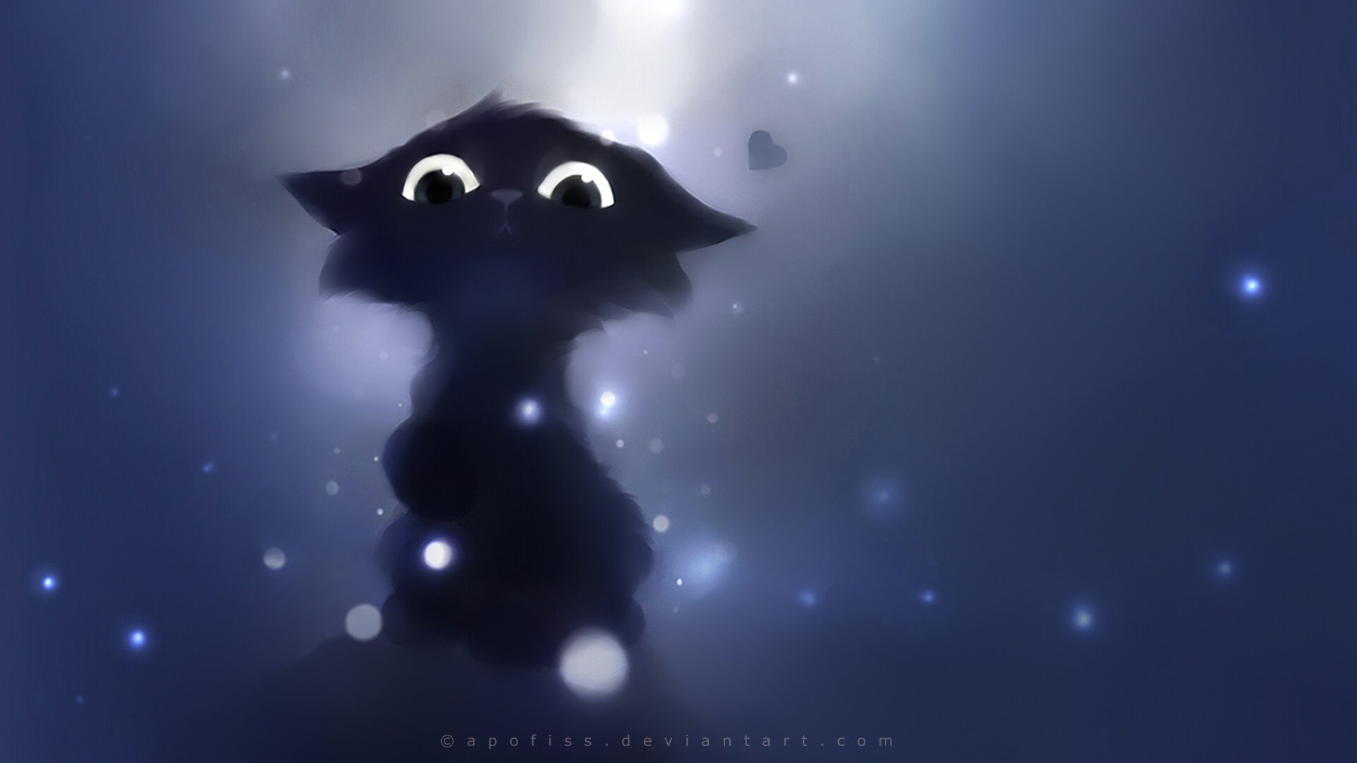 katze schwarz blick apofiss deviantart