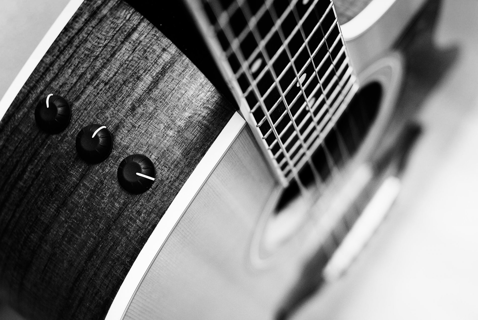 acústico guitarra macro