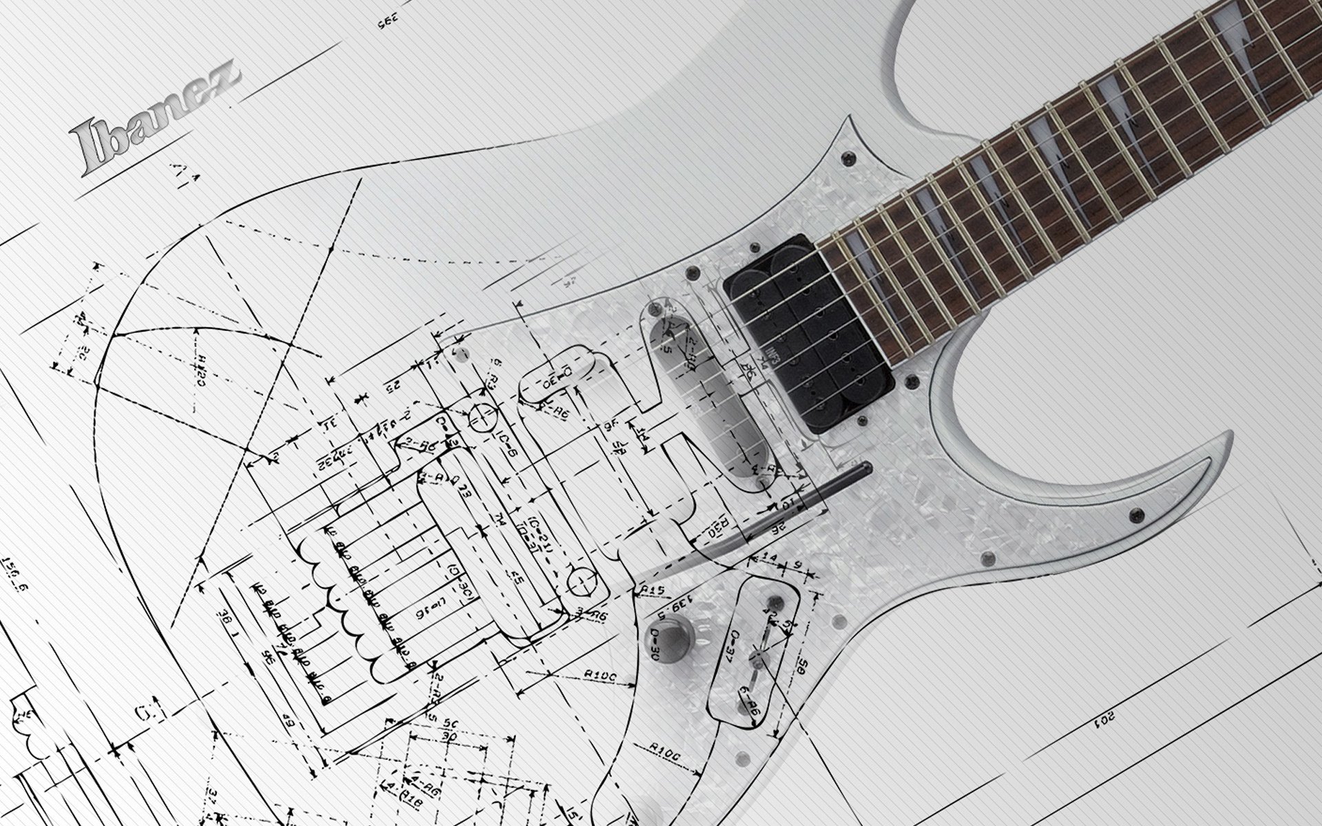 guitarra eléctrica plan diagrama